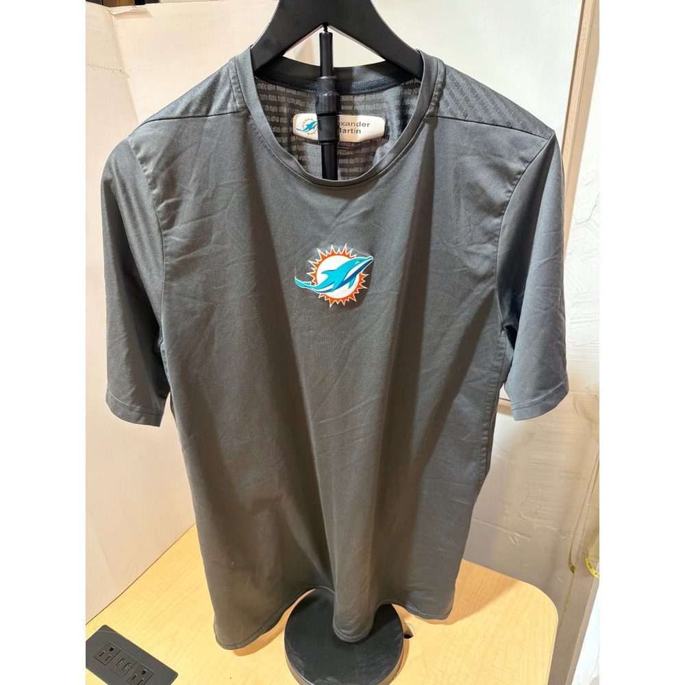 Miami Dolphins NFL Alexander Martin Player Issued Training Shirt Gray Large